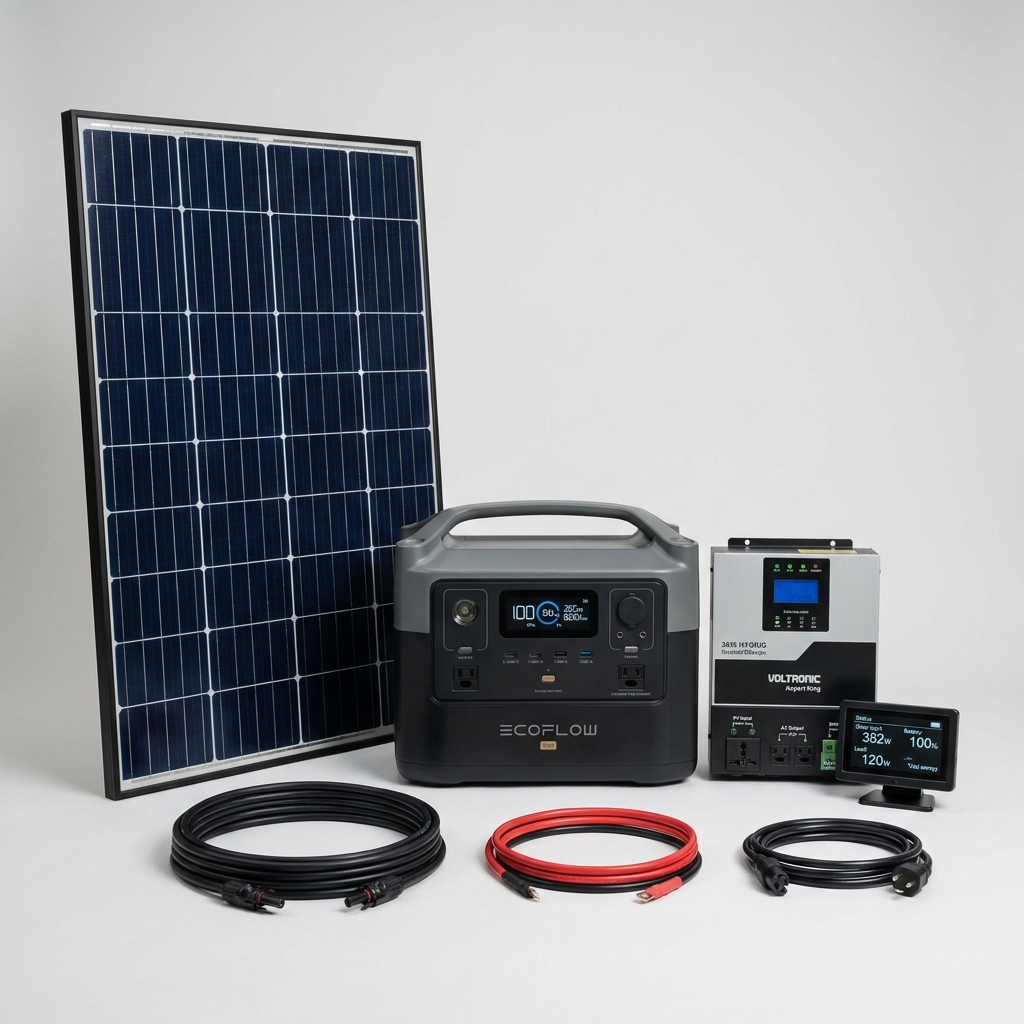 Kit Panneau Solaire Autonome 200W + Batterie Lithium 100Ah